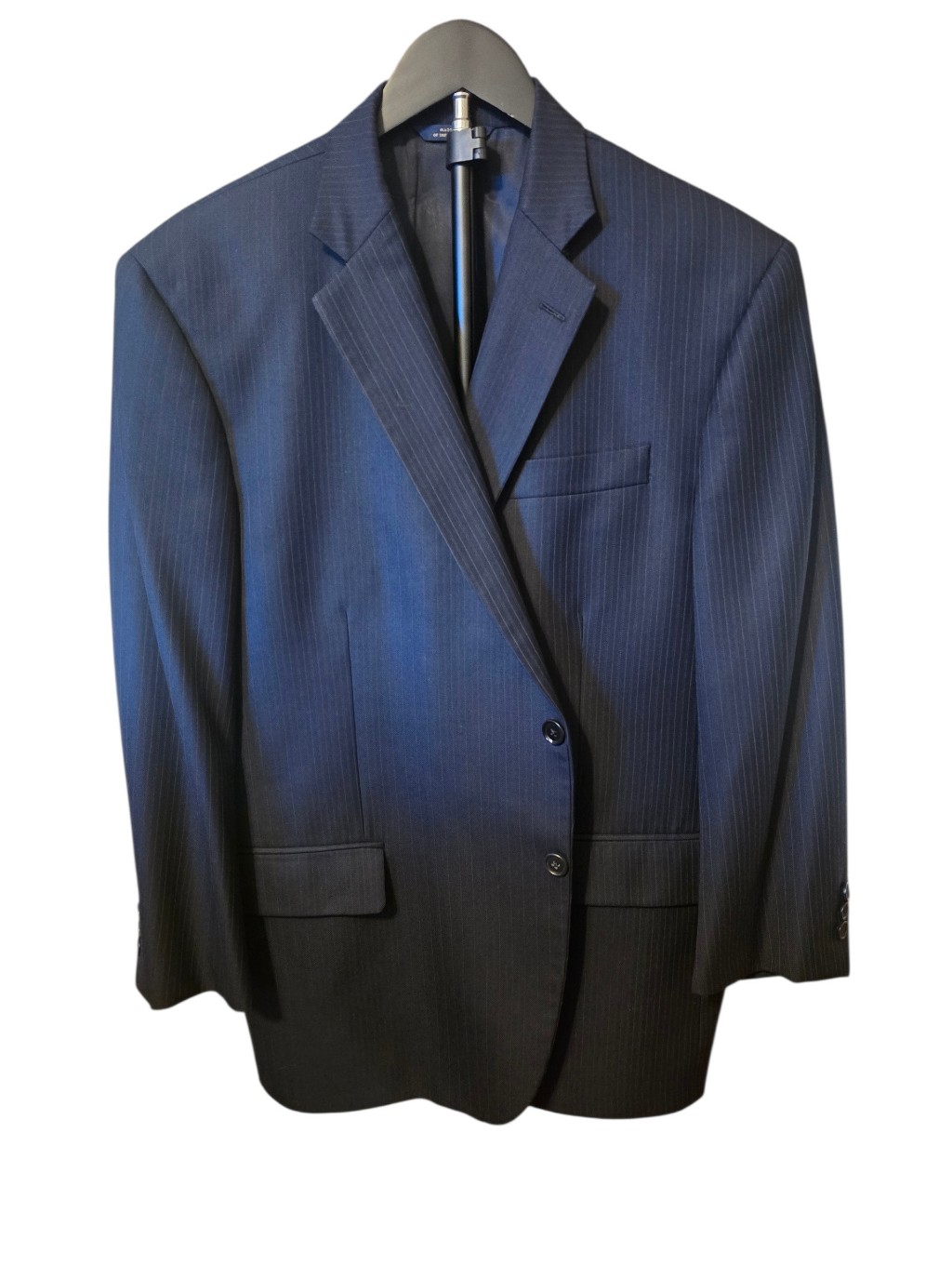Brooks Brothers Dark Navy Custom Suit With Gold Stitching Label